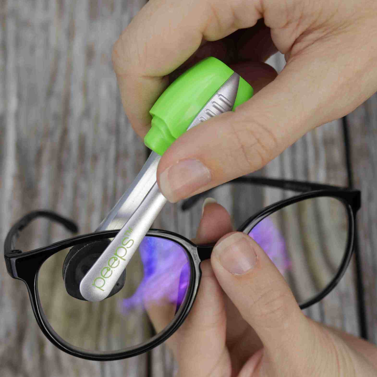 Cleans lenses smear-free